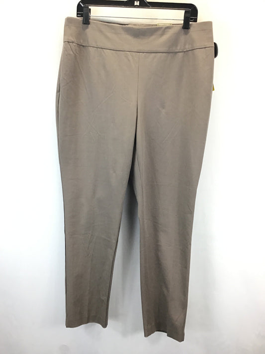 Pants Ankle By Chicos O In Taupe, Size: Petite Large