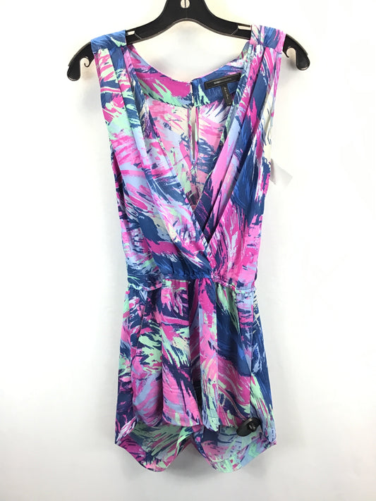 Blue & Purple Romper Bcbgmaxazria, Size Xs