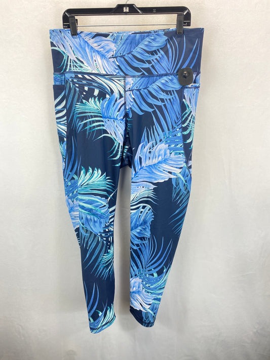 Tropical Print Athletic Leggings Old Navy, Size Xxl