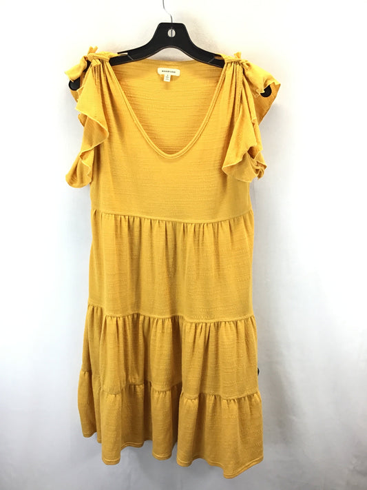 Dress Casual Short By Max Studio In Yellow, Size: S