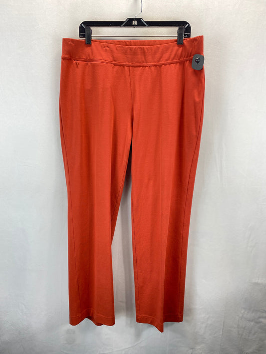 Pants Lounge By Lands End In Orange, Size: 1x