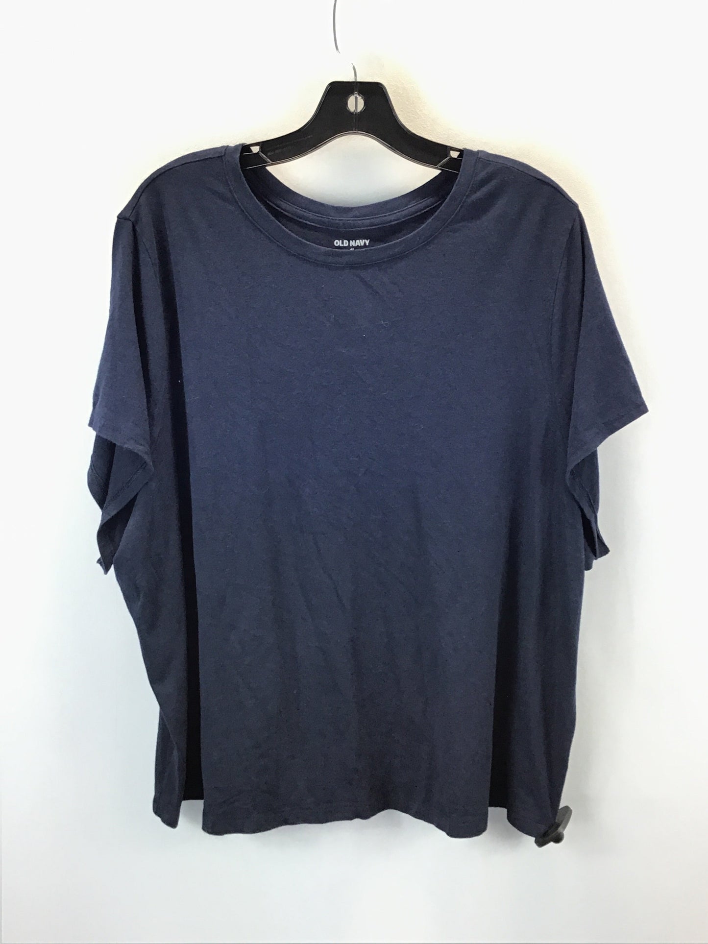 Top Short Sleeve Basic By Old Navy In Navy, Size: 4x