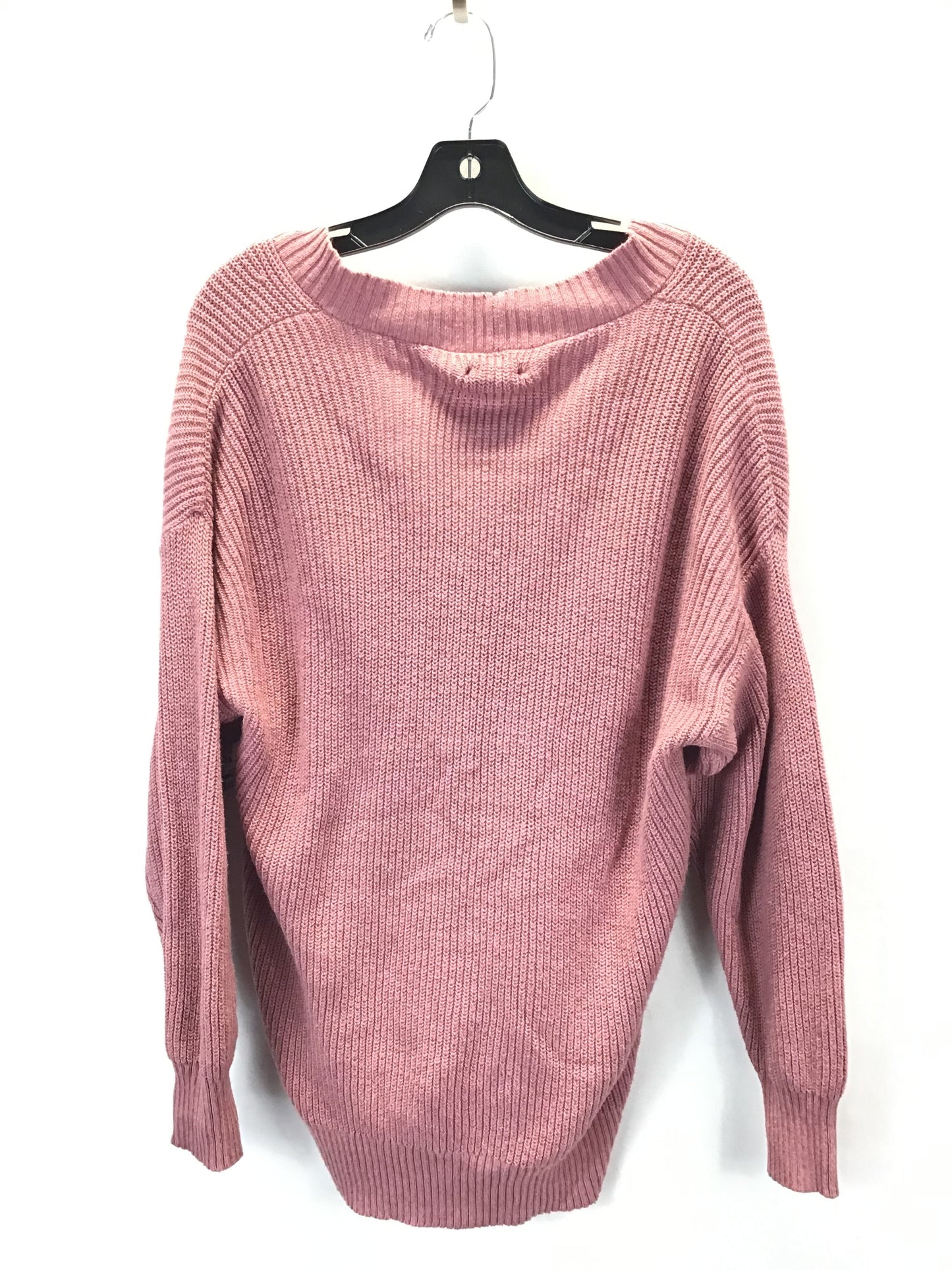 Sweater Cardigan By American Eagle In Pink, Size: S