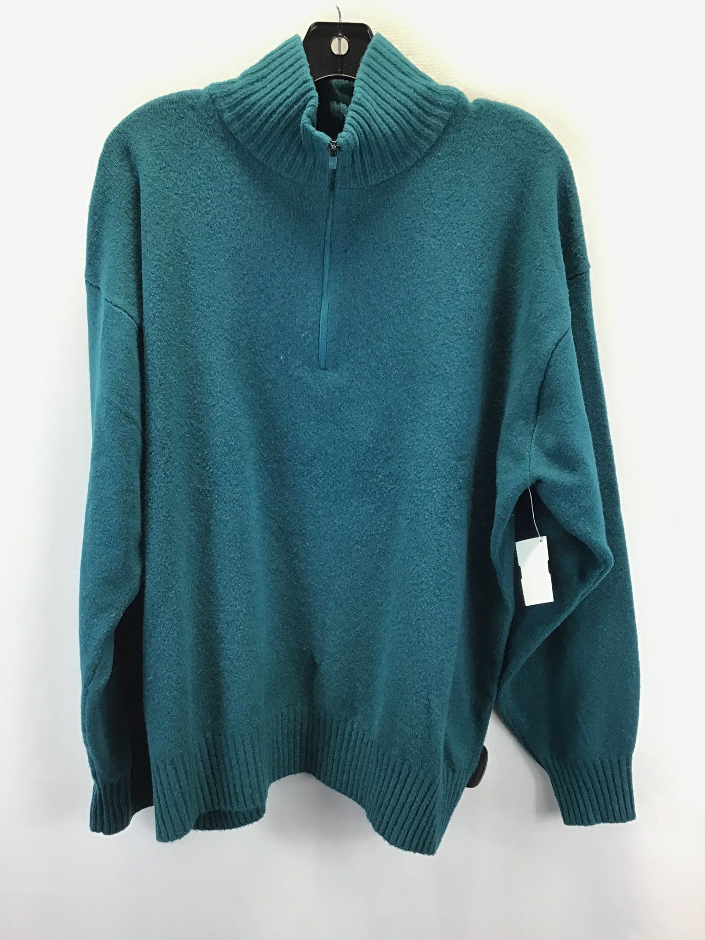 Sweater By Eddie Bauer In Teal, Size: L