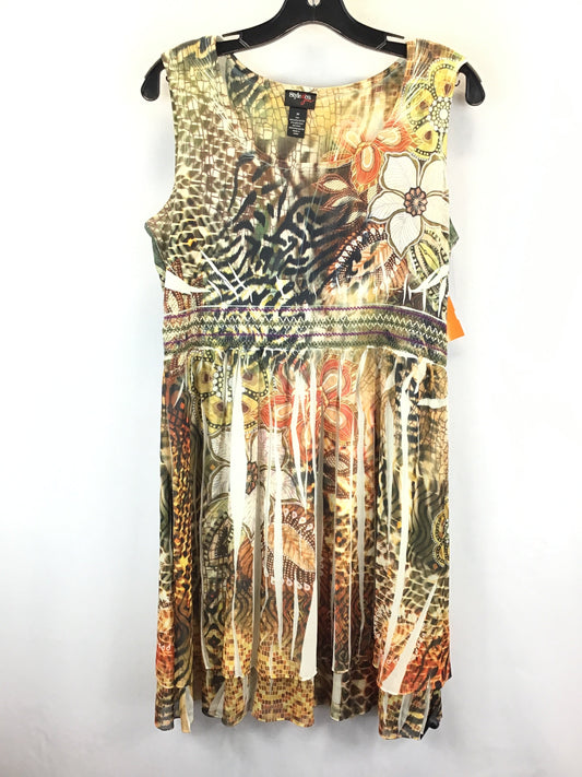 Multi-colored Dress Casual Midi Style And Company, Size M