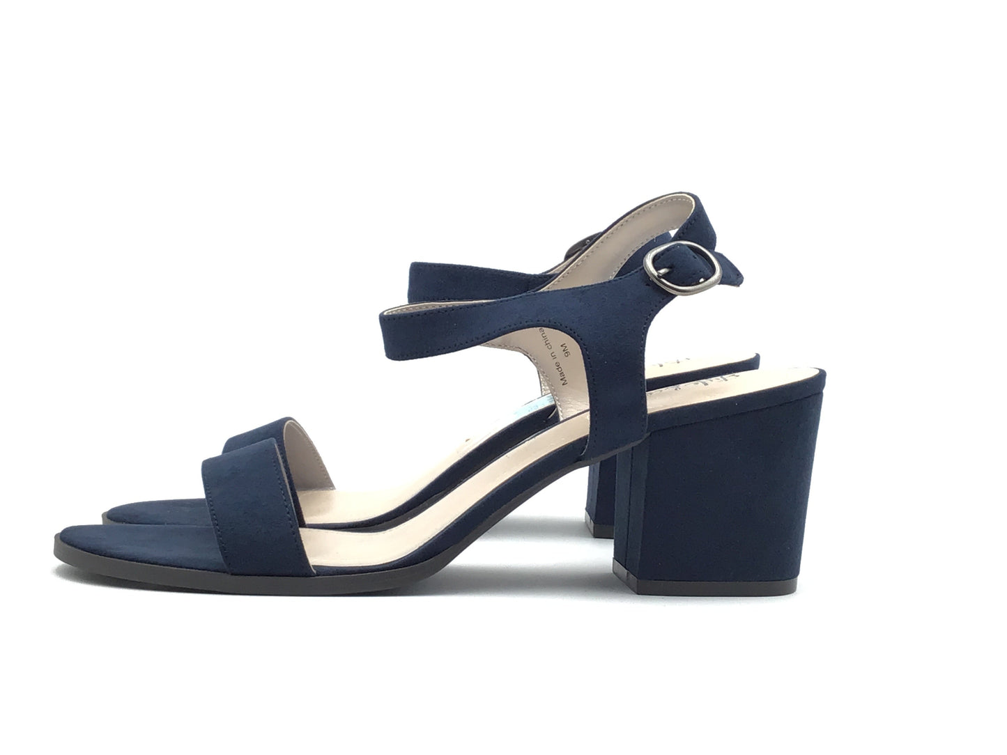 Blue Sandals Heels Block Style And Company, Size 9