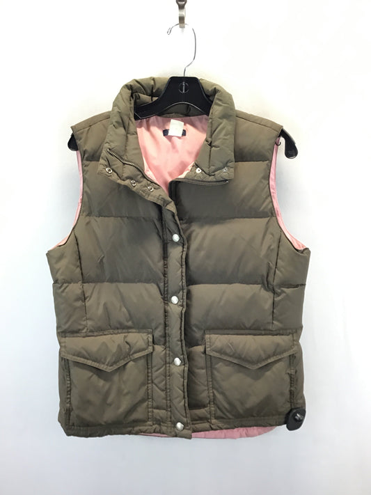 Vest Puffer & Quilted By J. Crew In Brown, Size: M