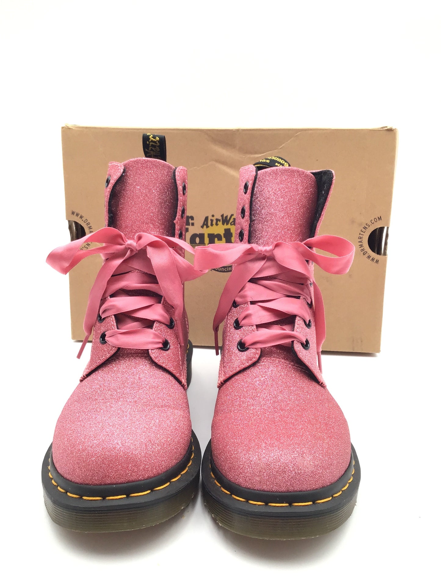 Boots Designer By Dr Martens In Pink, Size: 9