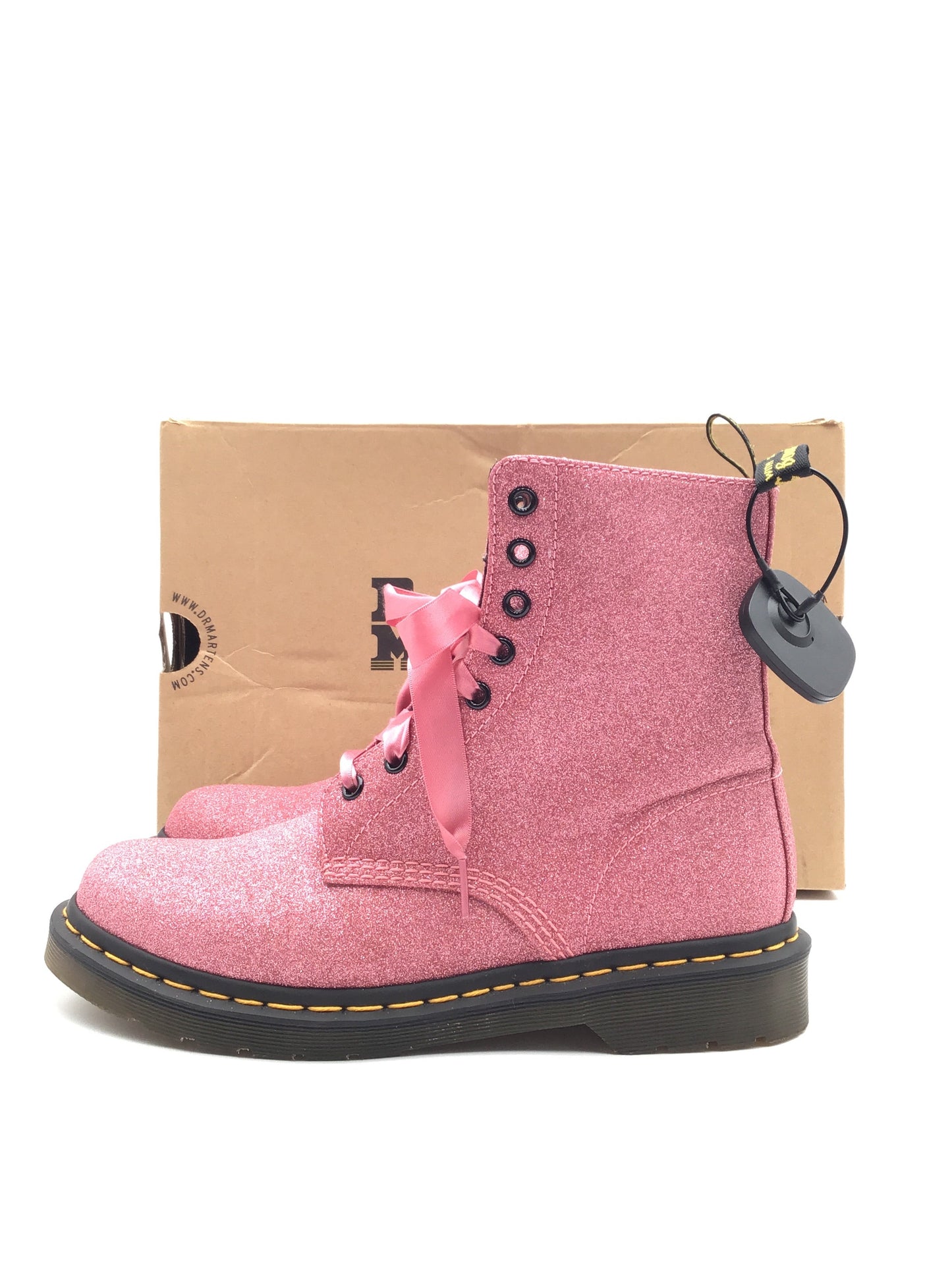 Boots Designer By Dr Martens In Pink, Size: 9