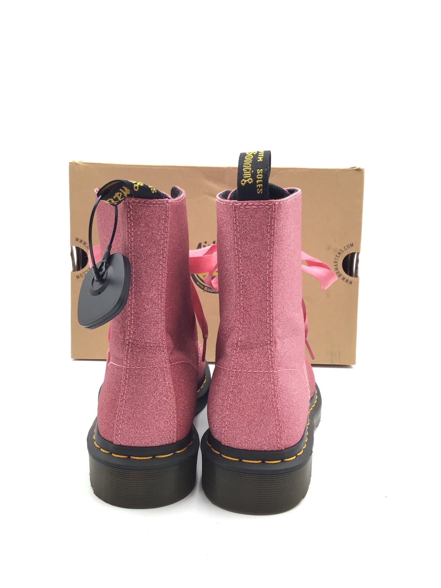 Boots Designer By Dr Martens In Pink, Size: 9