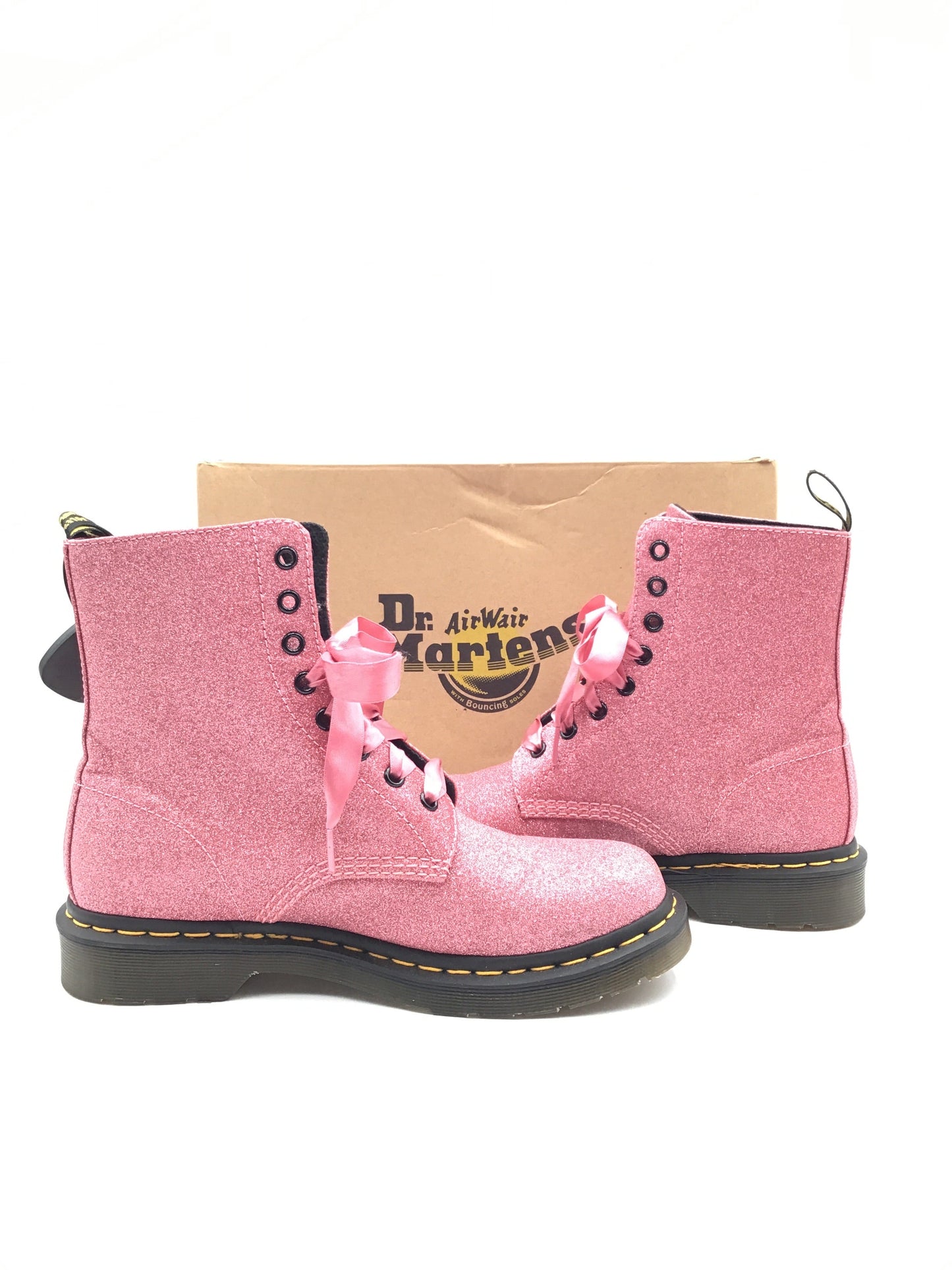 Boots Designer By Dr Martens In Pink, Size: 9