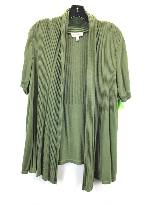 Cardigan By Dressbarn In Green, Size: 2x