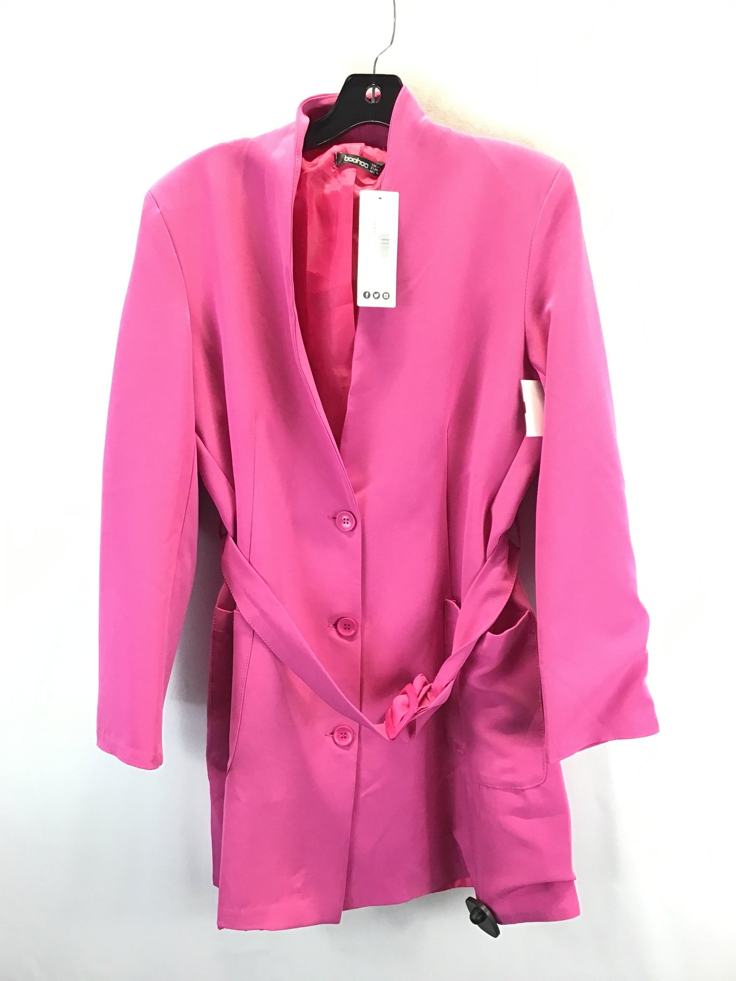 Blazer By Boohoo Boutique In Pink, Size: M