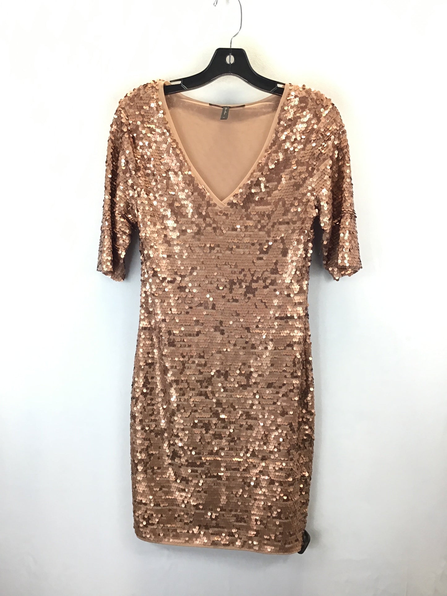 Dress Casual Short By Bcbgmaxazria In Gold, Size: M