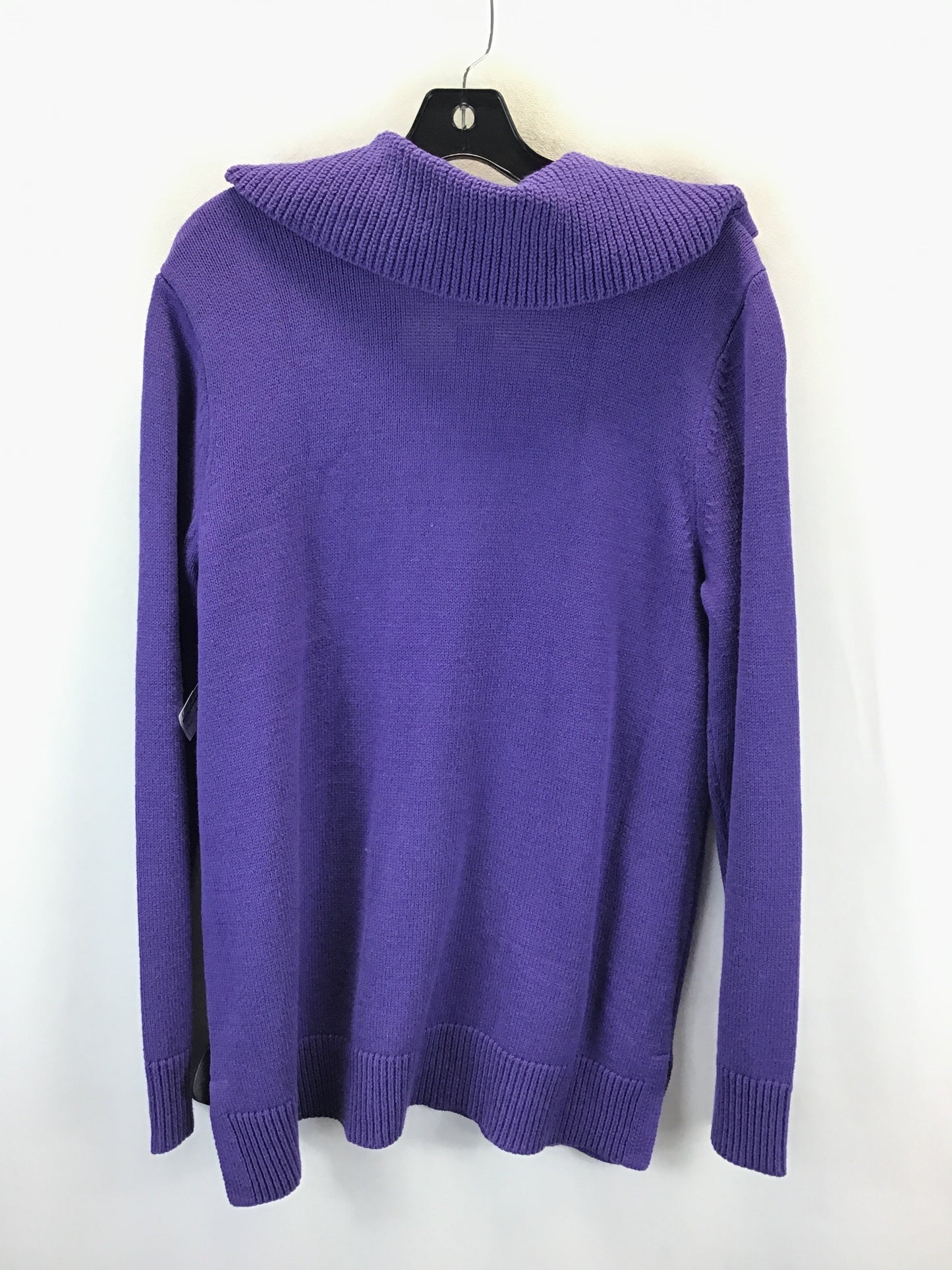 Sweater By Ann Taylor In Purple, Size: Xl