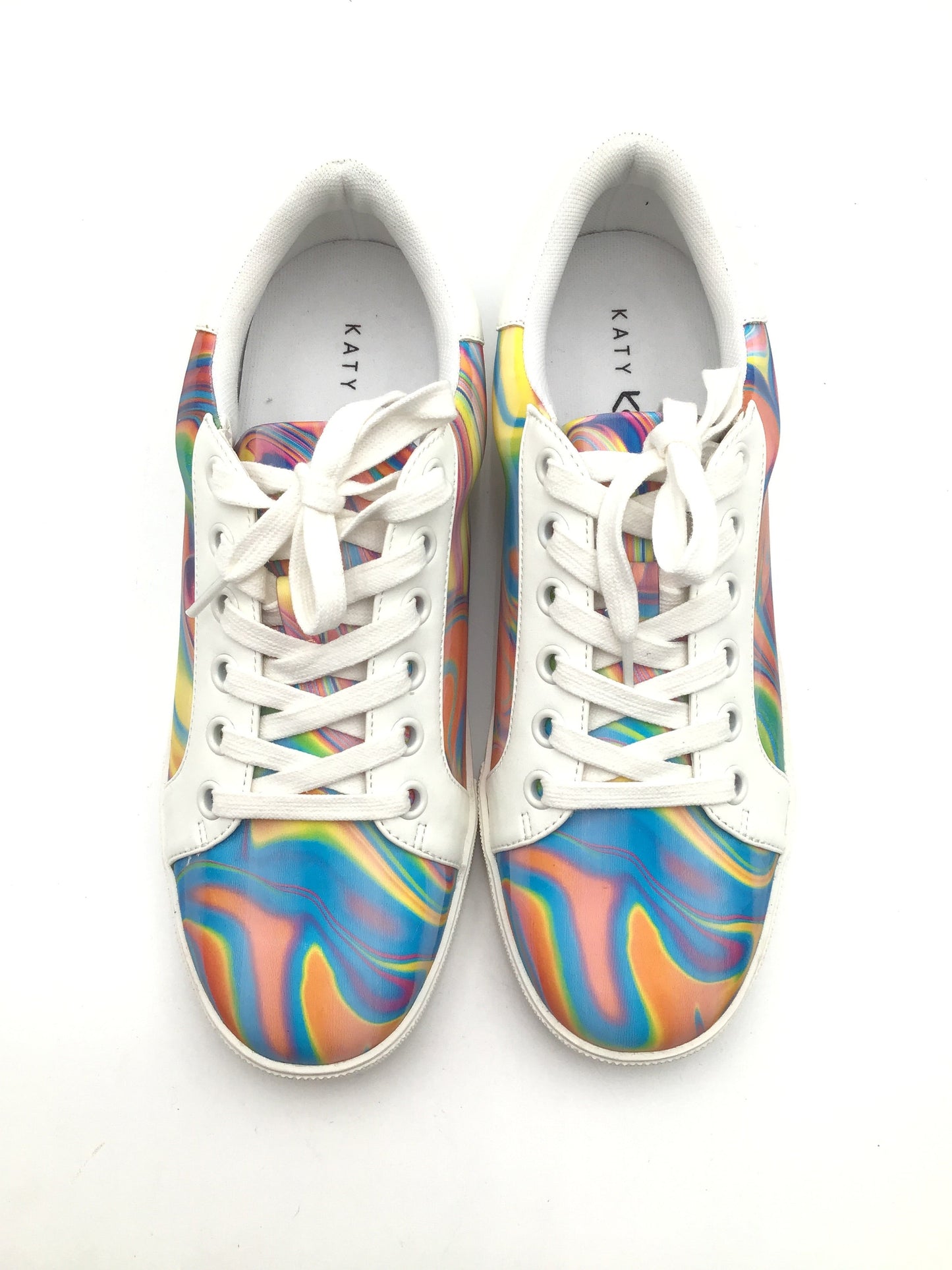 Shoes Sneakers By Clothes Mentor In Rainbow Print, Size: 9