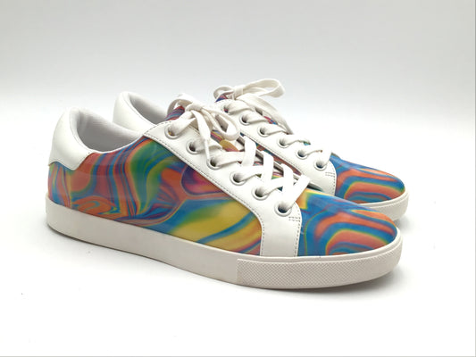 Shoes Sneakers By Clothes Mentor In Rainbow Print, Size: 9