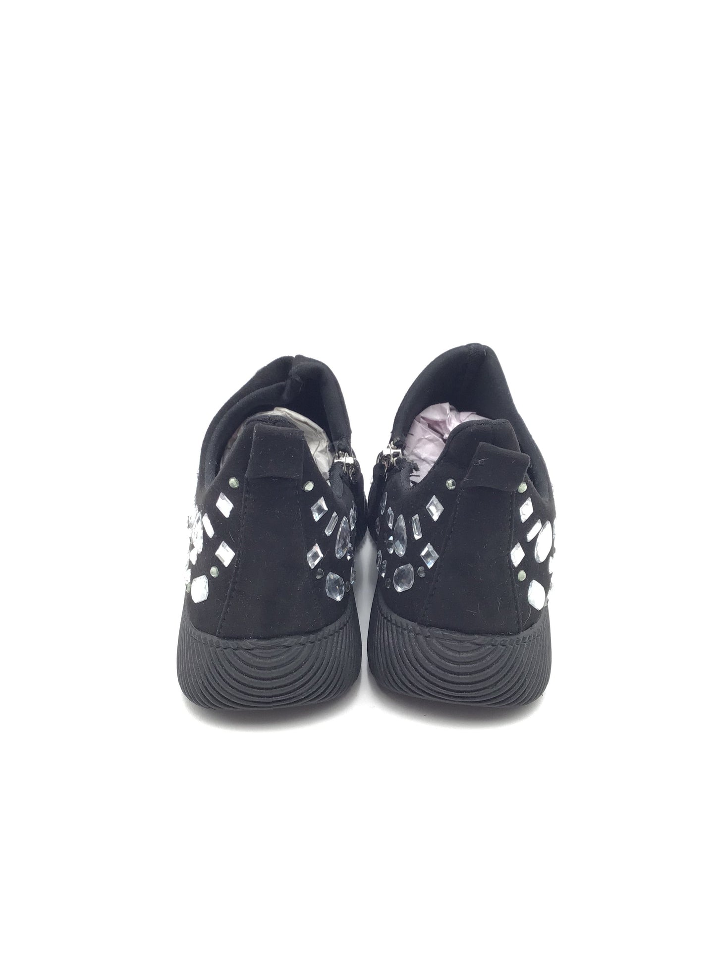 Shoes Sneakers By Rouge In Black & Silver, Size: 8