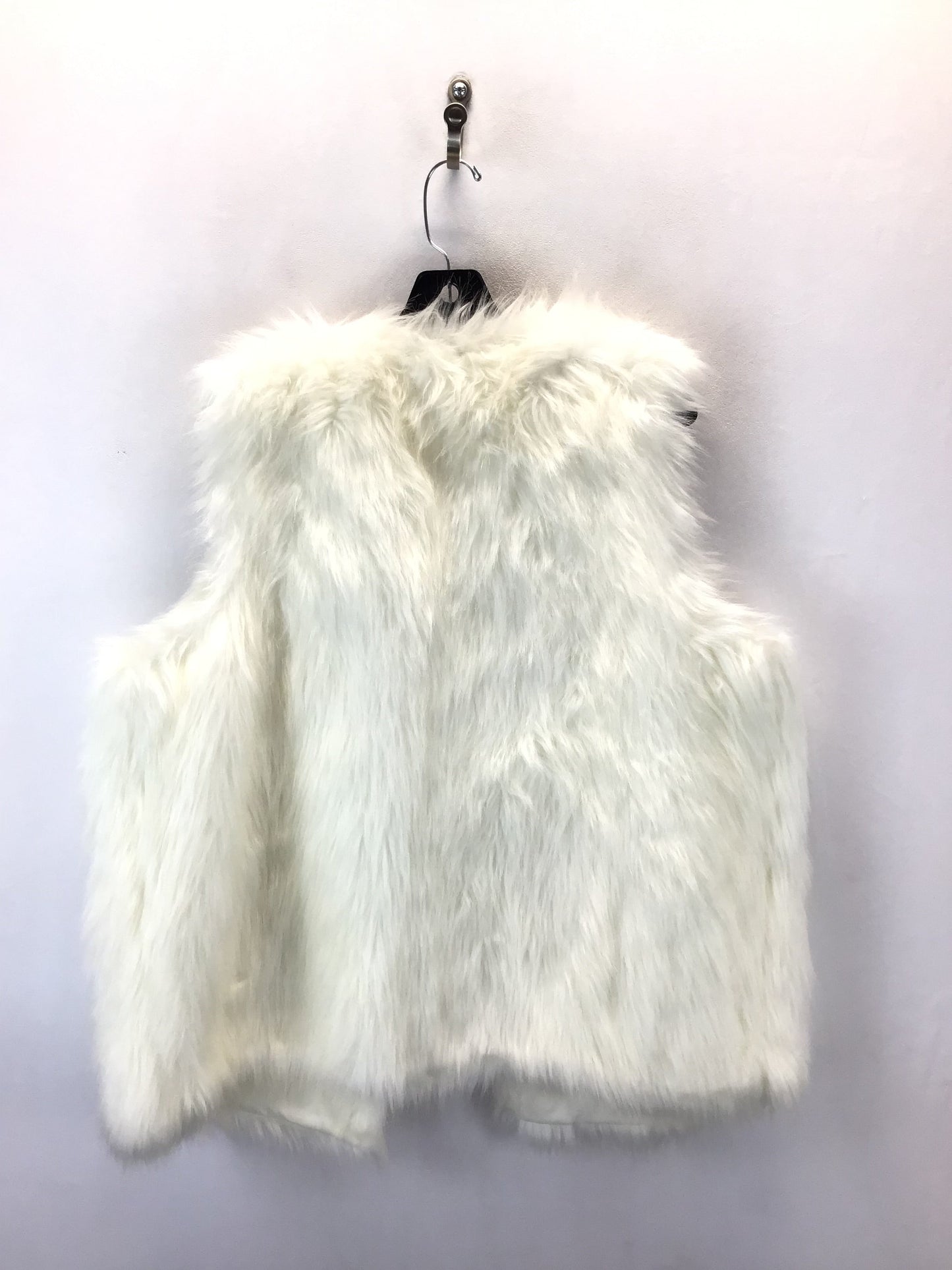 Vest Faux Fur & Sherpa By Time And Tru In Cream, Size: 2x