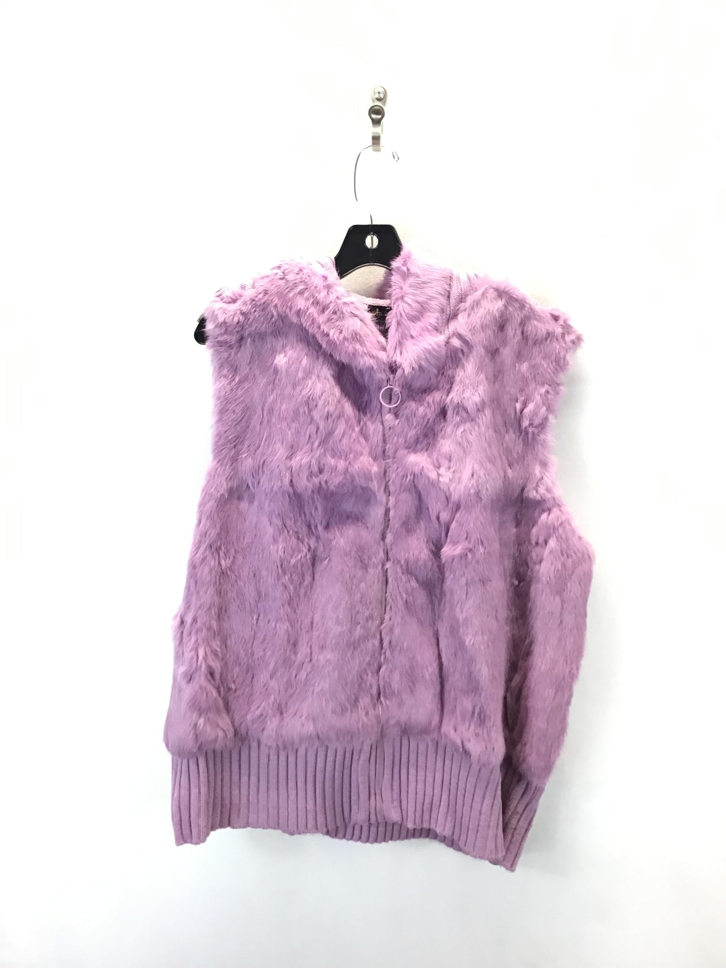 Vest Faux Fur & Sherpa By Ashley Stewart In Purple, Size: 3x