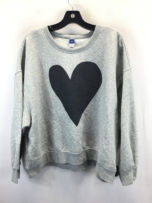 Sweatshirt Crewneck By Old Navy In Heart, Size: Xxl