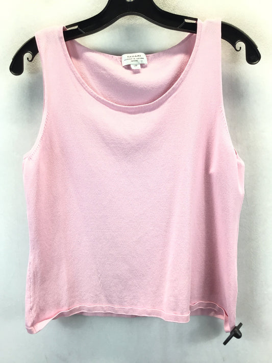 Tank Top By Tahari By Arthur Levine In Pink, Size: 14petite