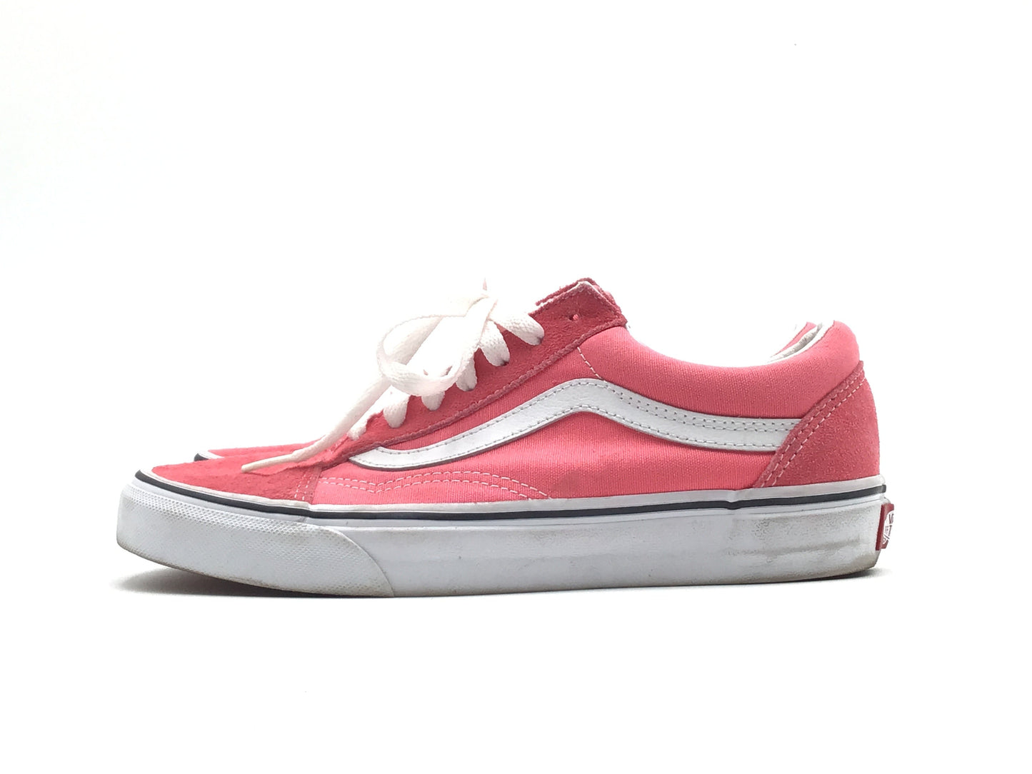 Pink & White Shoes Sneakers Vans, Size 7