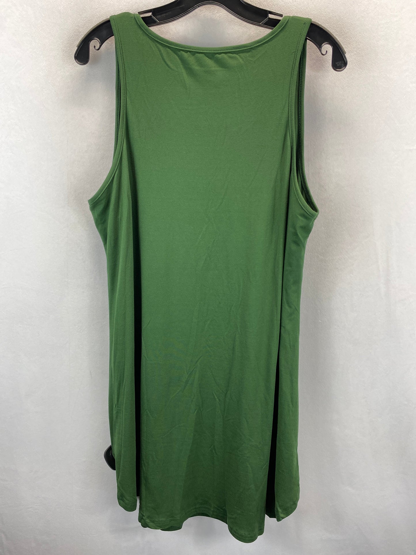 Green Dress Casual Short Clothes Mentor, Size 2x