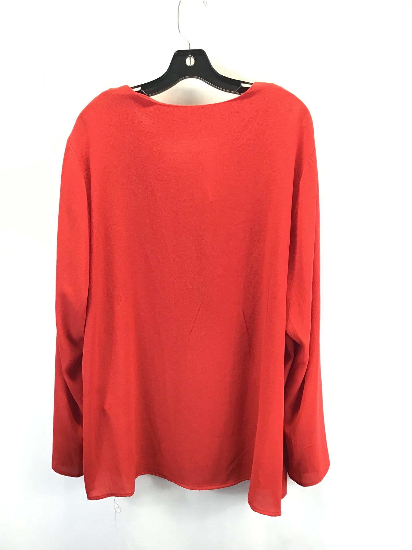 Top Long Sleeve By Michael By Michael Kors In Red, Size: 3x