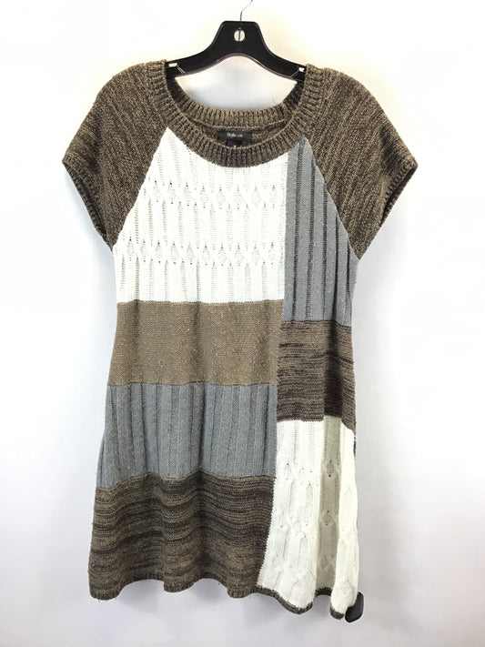 Dress Sweater By Style And Company In Brown, Size: M