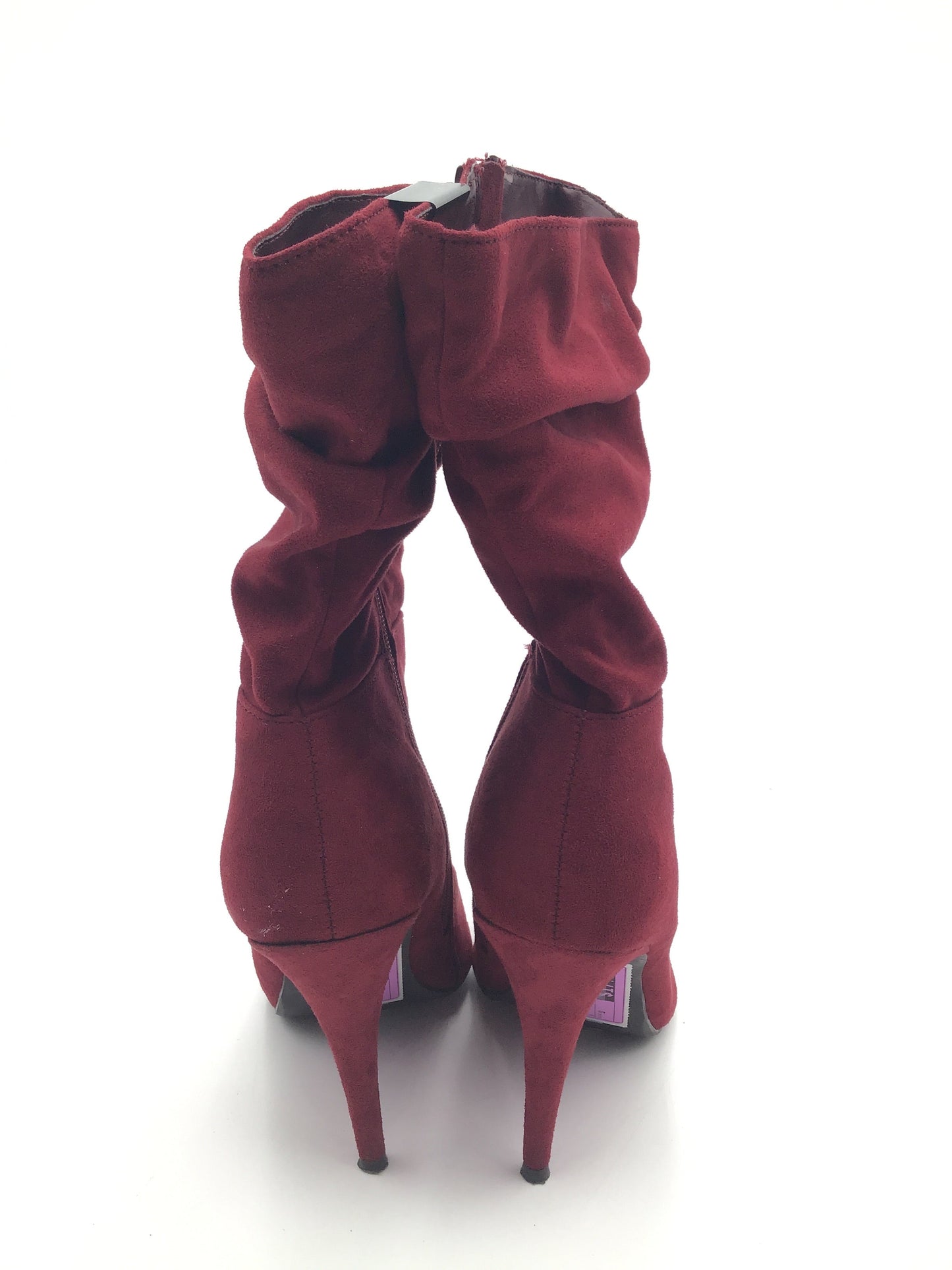 Boots Ankle Heels By Anne Michelle In Red, Size: 9