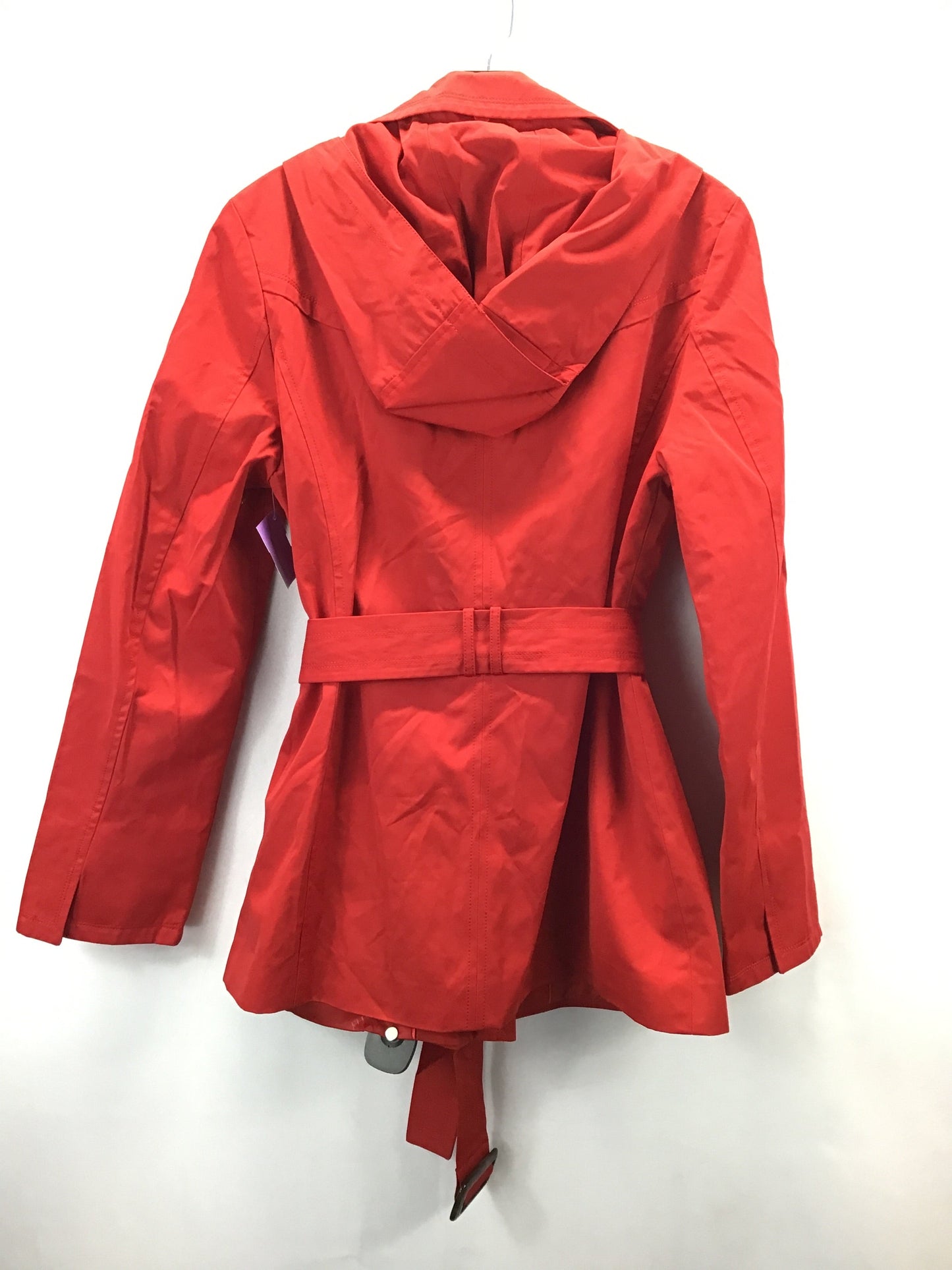 Coat Trench Coat By Ellen Tracy In Red, Size: M