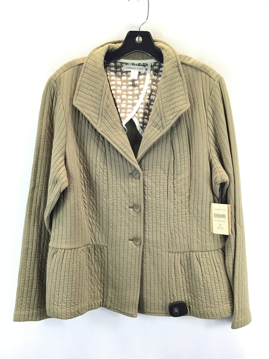 Blazer By Coldwater Creek In Tan, Size: 16