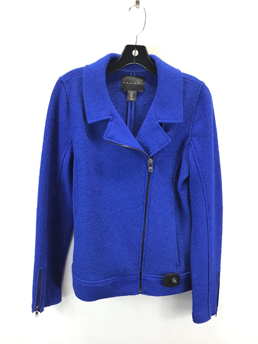 Blazer By Tahari By Arthur Levine In Blue, Size: M