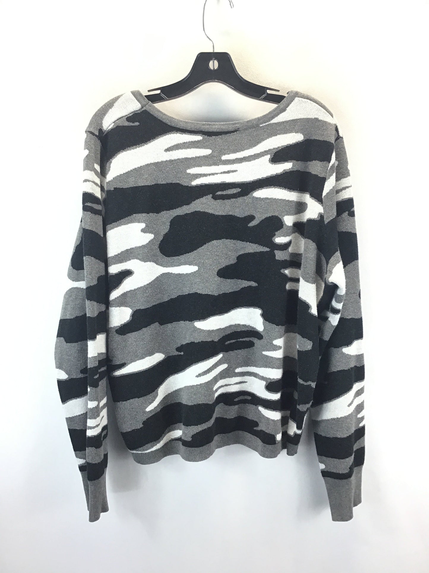 Sweater By Ashley Stewart In Camouflage Print, Size: 22