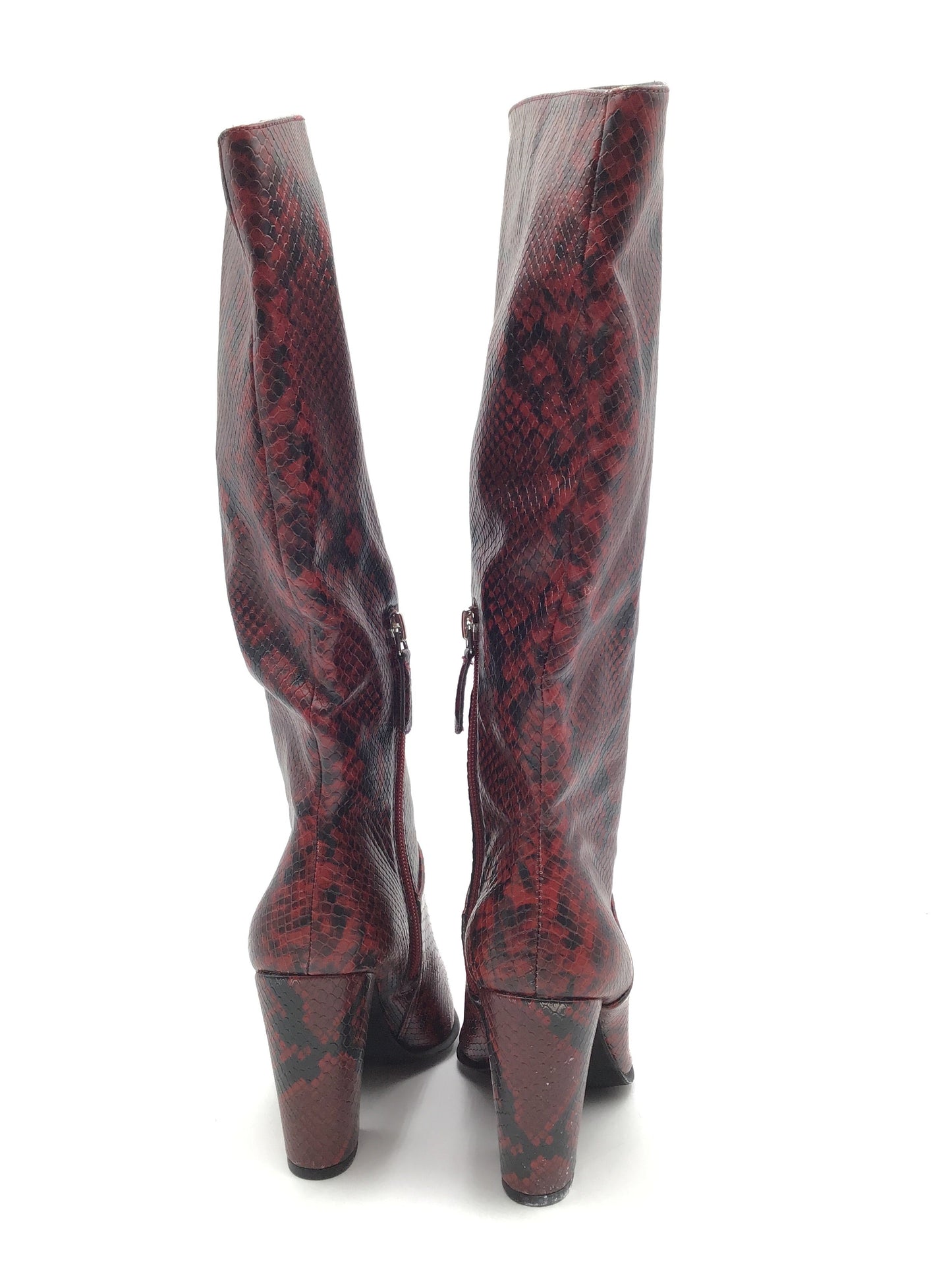 Boots Mid-calf Heels By Jennifer Lopez In Animal Print, Size: 6.5