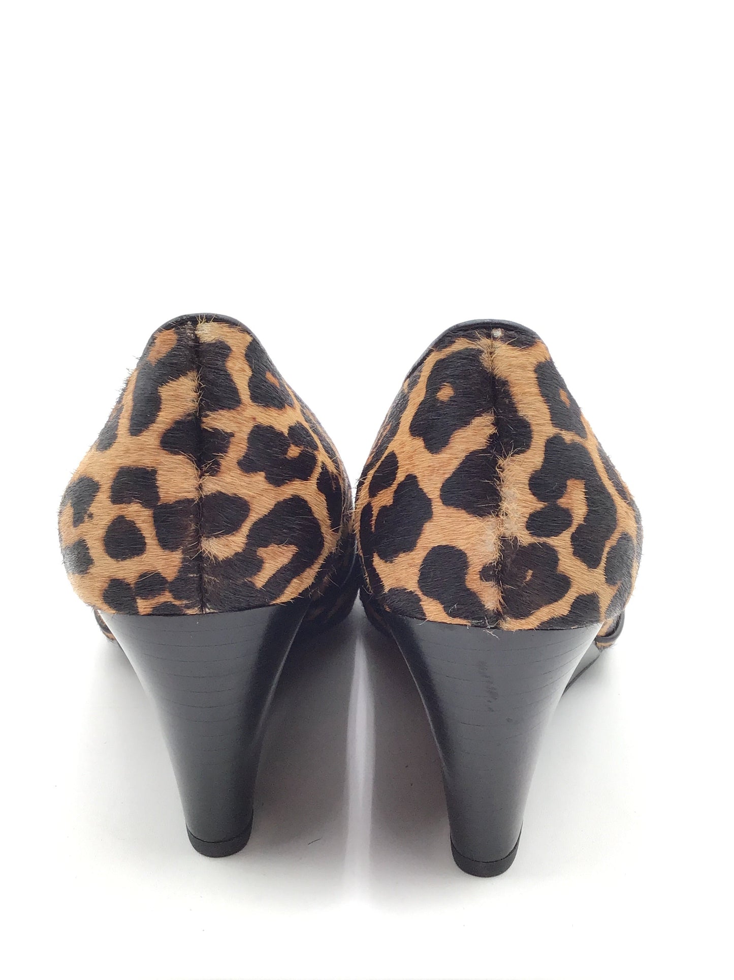 Shoes Heels Wedge By Franco Sarto In Leopard Print, Size: 10