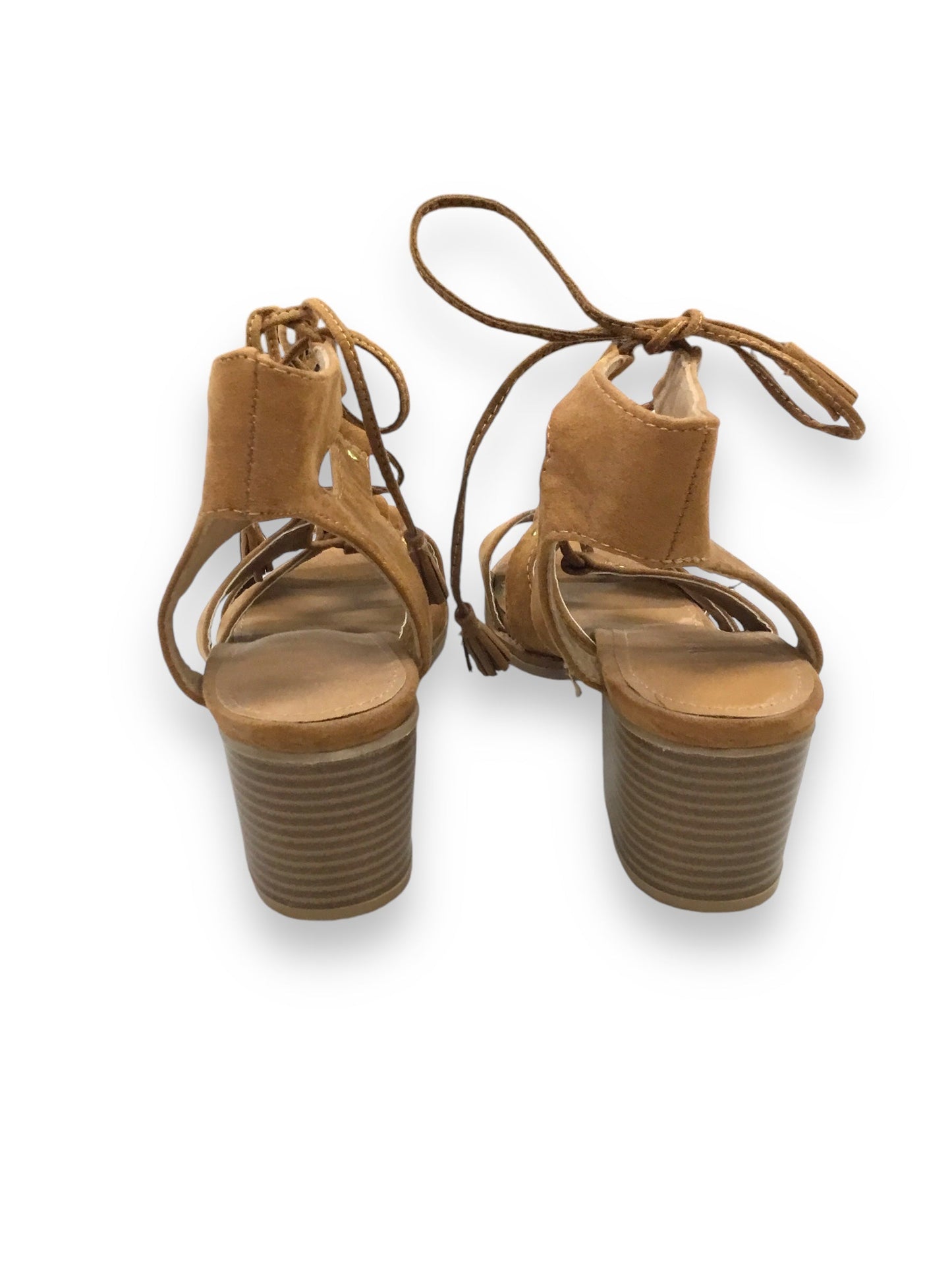 Shoes Heels Block By Old Navy In Tan, Size: 7