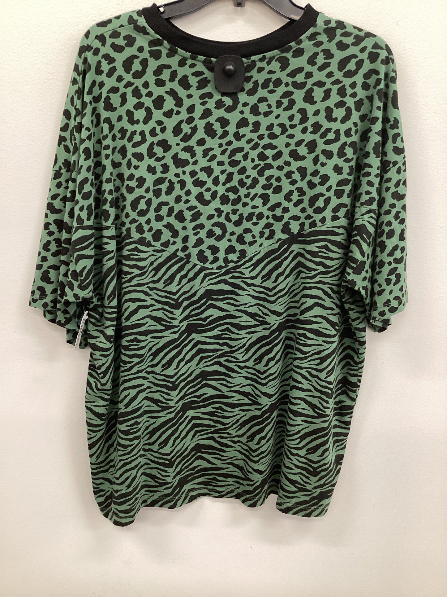 Top Short Sleeve By Asos In Green, Size: S