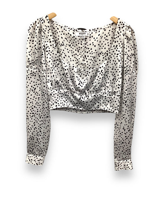 Top Long Sleeve By Missguided In White, Size: Xs