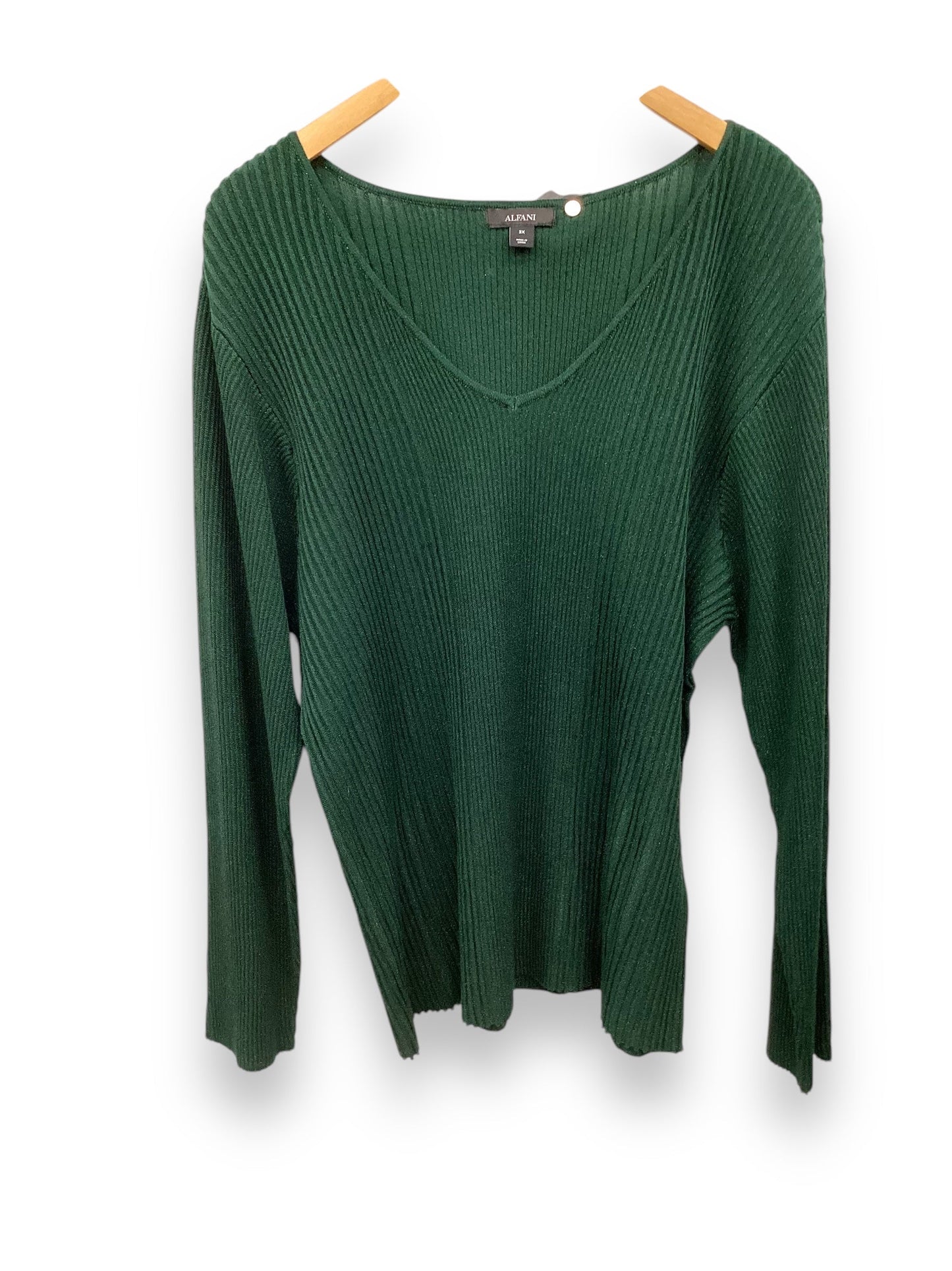 Sweater By Alfani In Green, Size: 3x