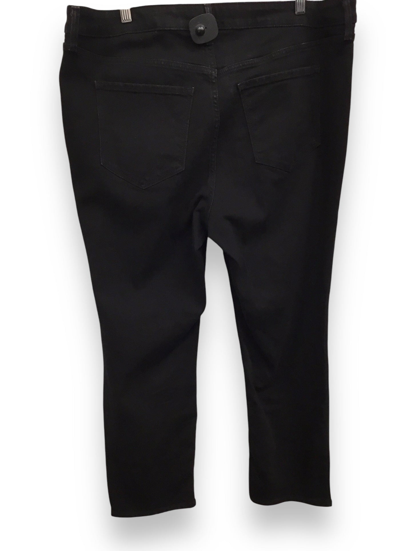 Jeans Straight By Old Navy In Black Denim, Size: 20