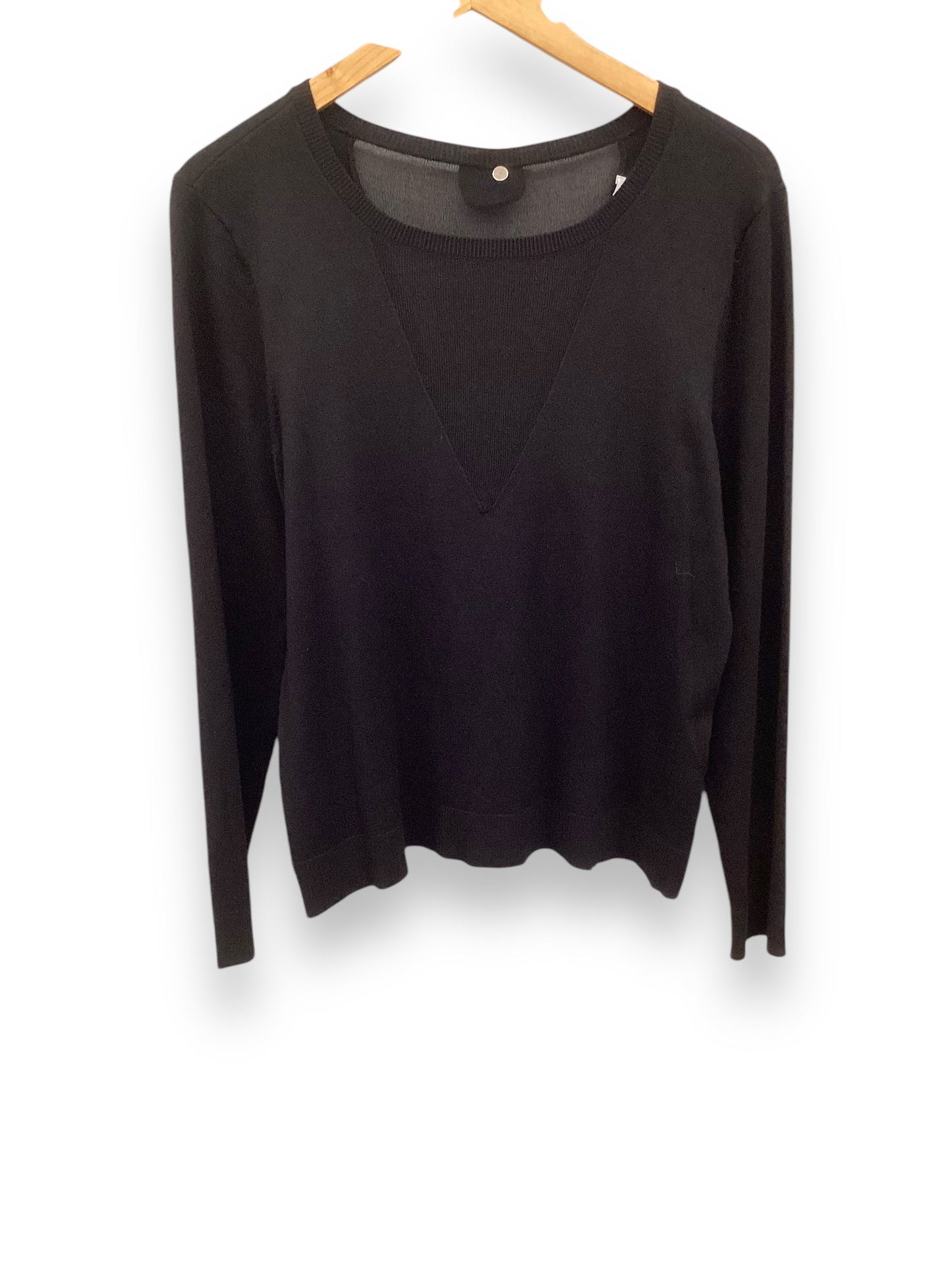 Top Long Sleeve By Bar Iii In Black, Size: Xl