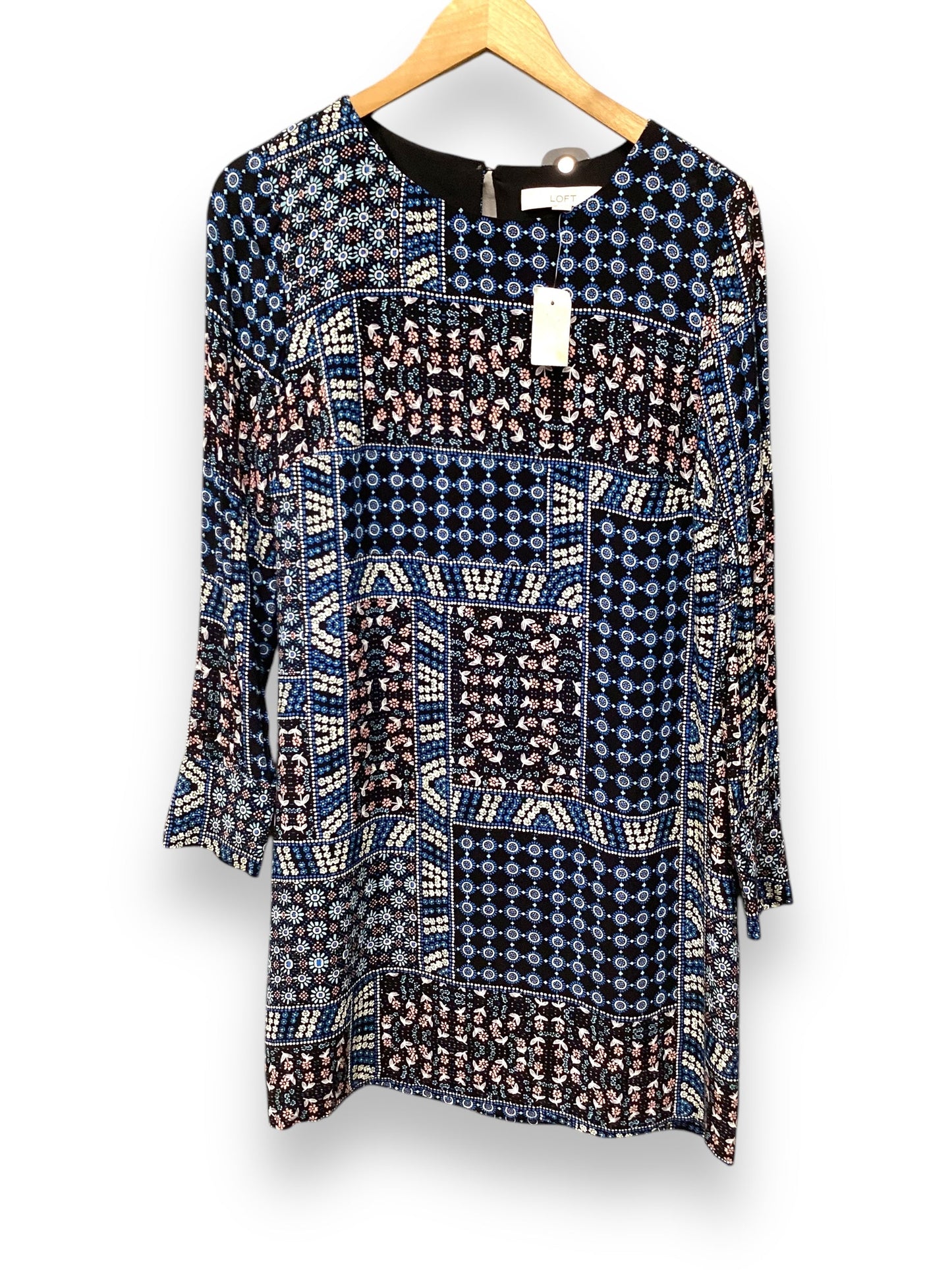 Dress Casual Midi By Loft In Blue, Size: S