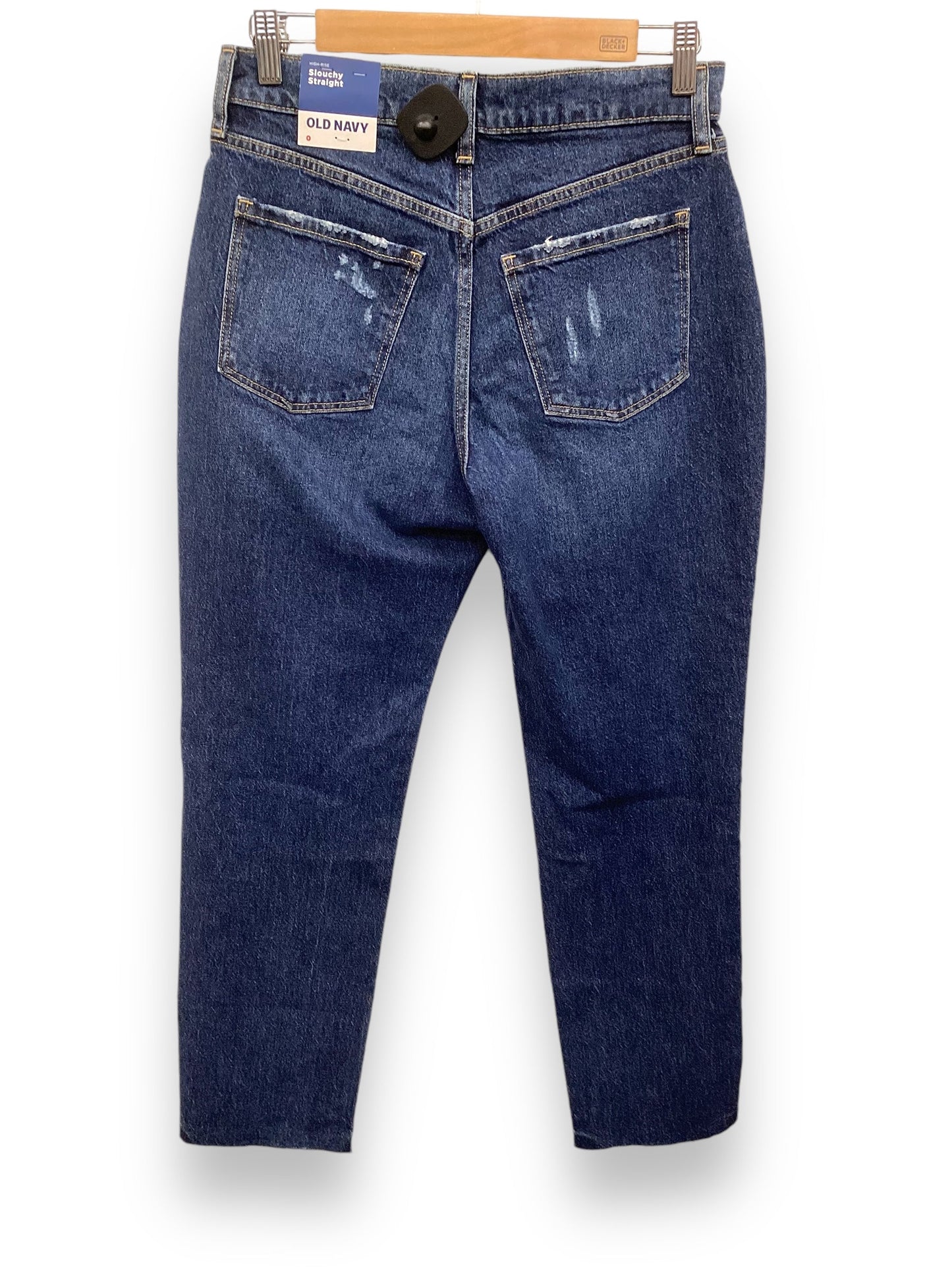 Jeans Straight By Old Navy In Blue Denim, Size: 0