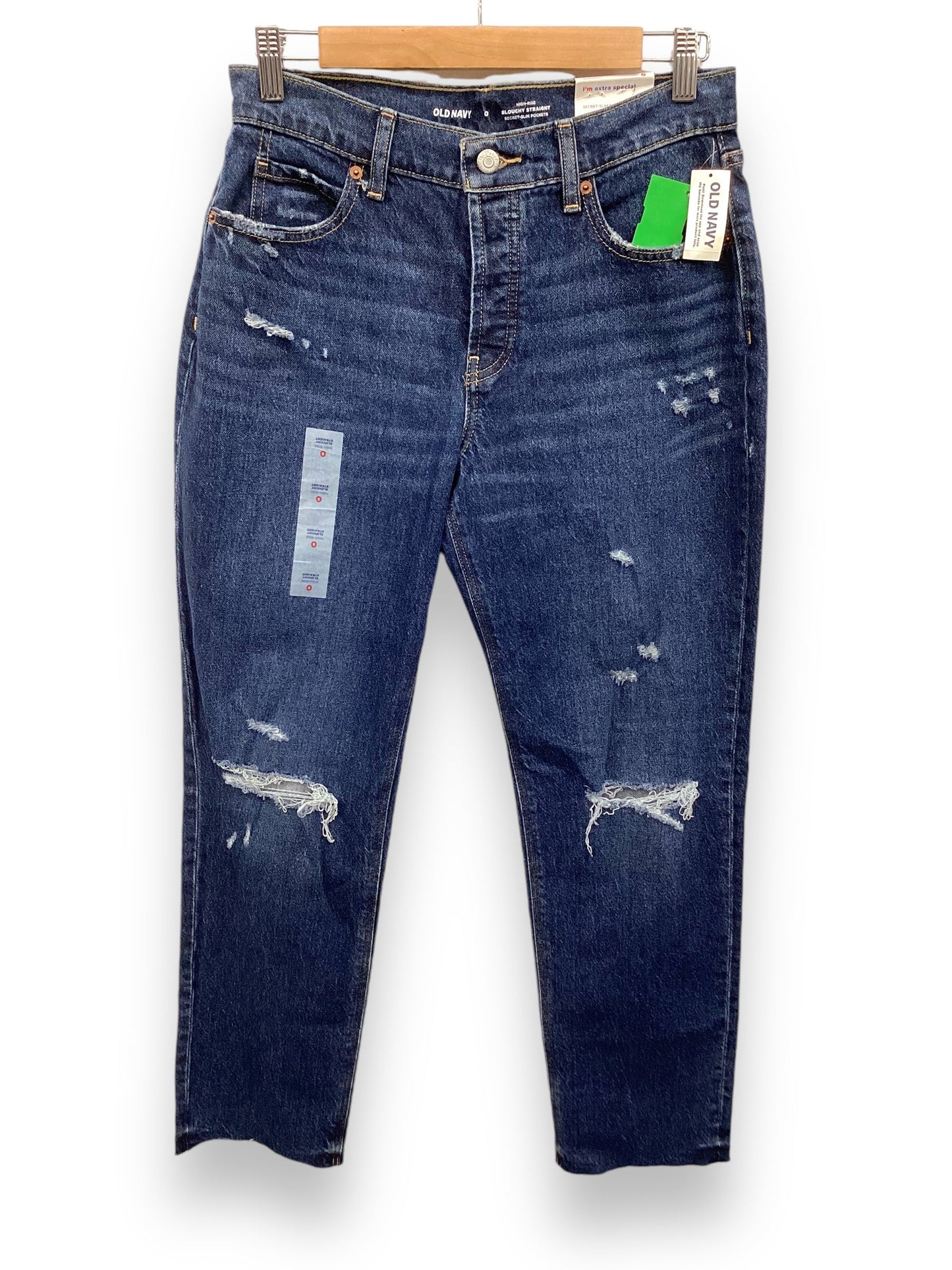 Jeans Straight By Old Navy In Blue Denim, Size: 0