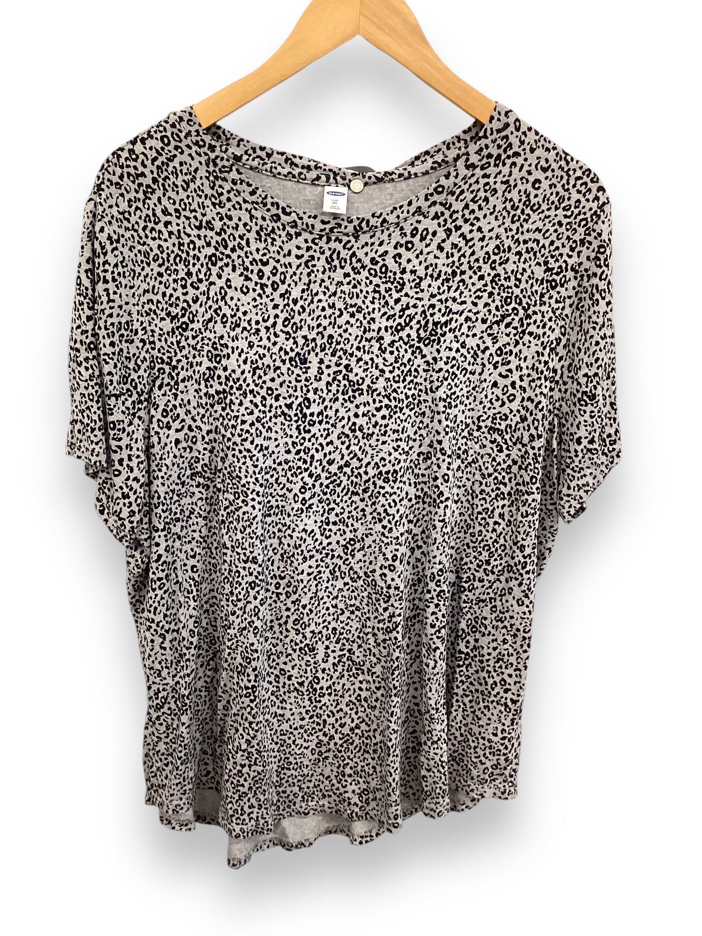 Top Short Sleeve By Old Navy In Grey, Size: Xxl