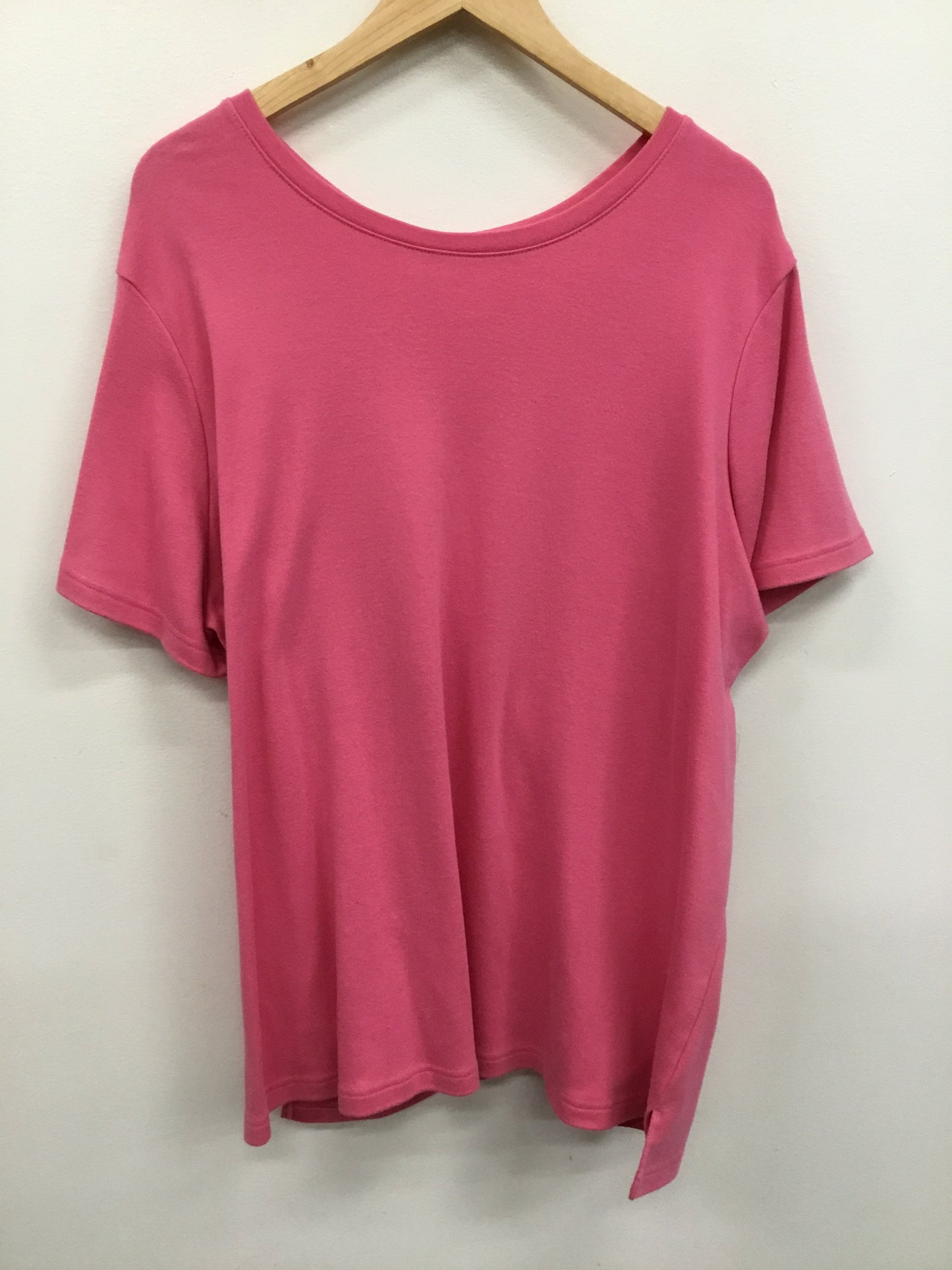 Top Short Sleeve By Clothes Mentor In Pink, Size: 3x