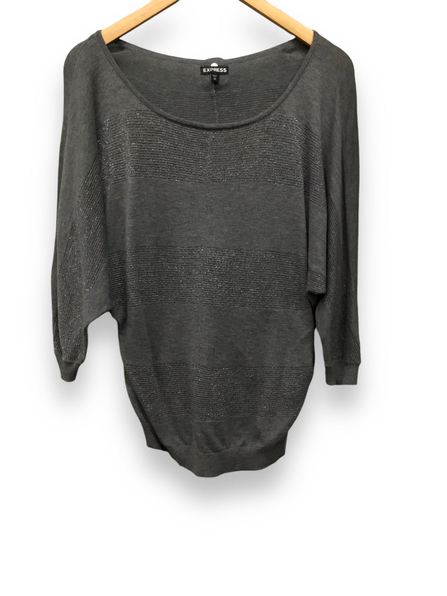 Sweater By Express In Grey, Size: M