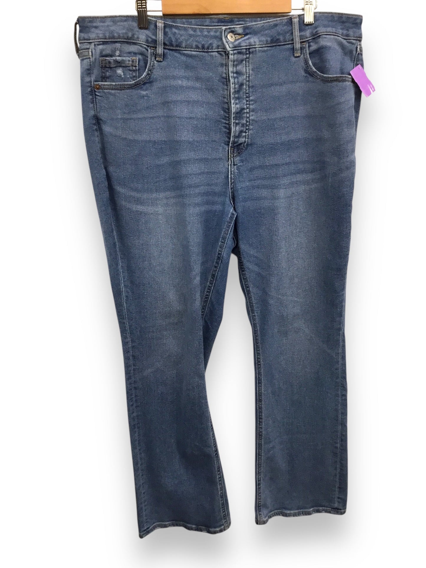 Jeans Straight By Old Navy In Blue Denim, Size: 20